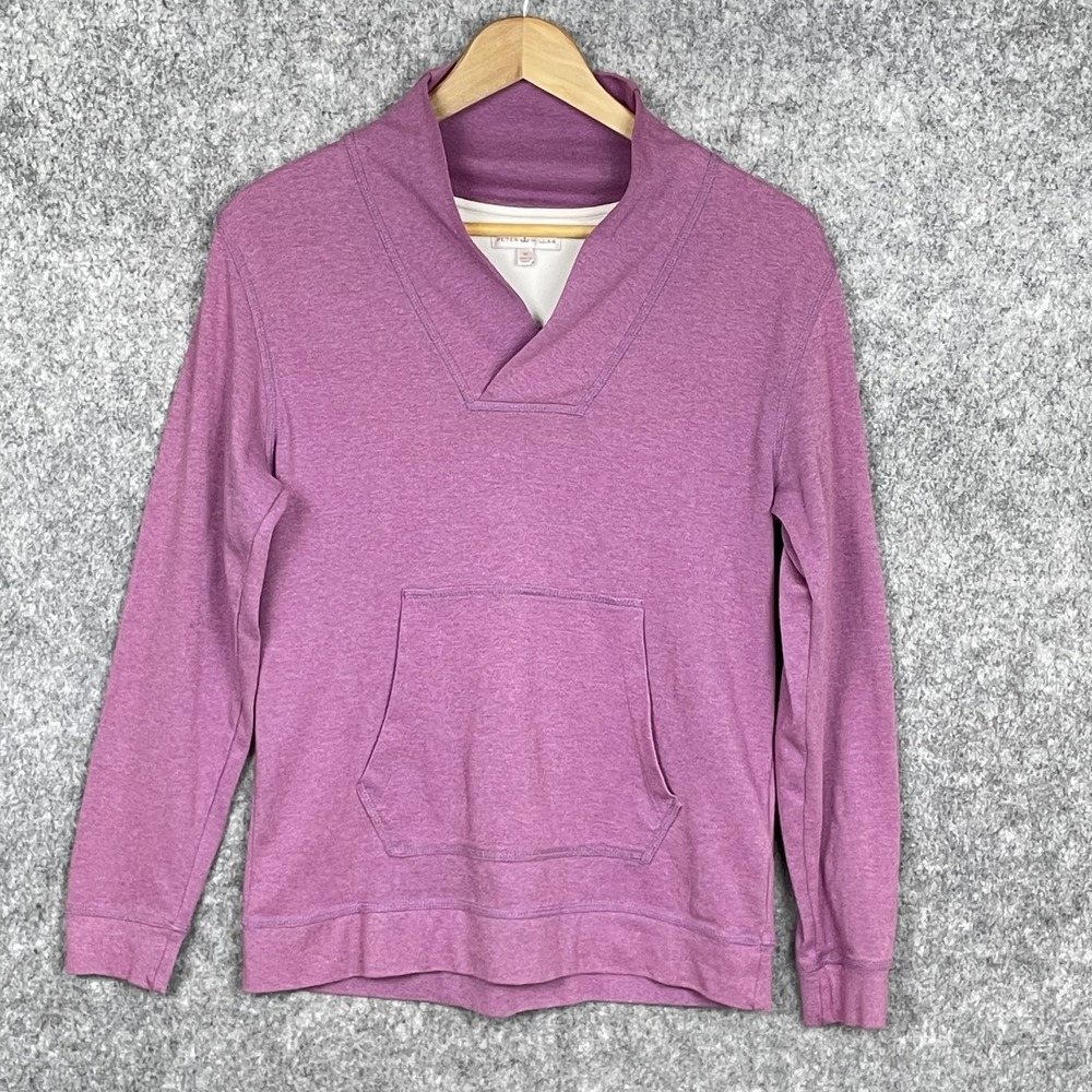 Peter Millar Shawl Collar Golf Sweatshirt Womens M Pullover Pocket Resortwear